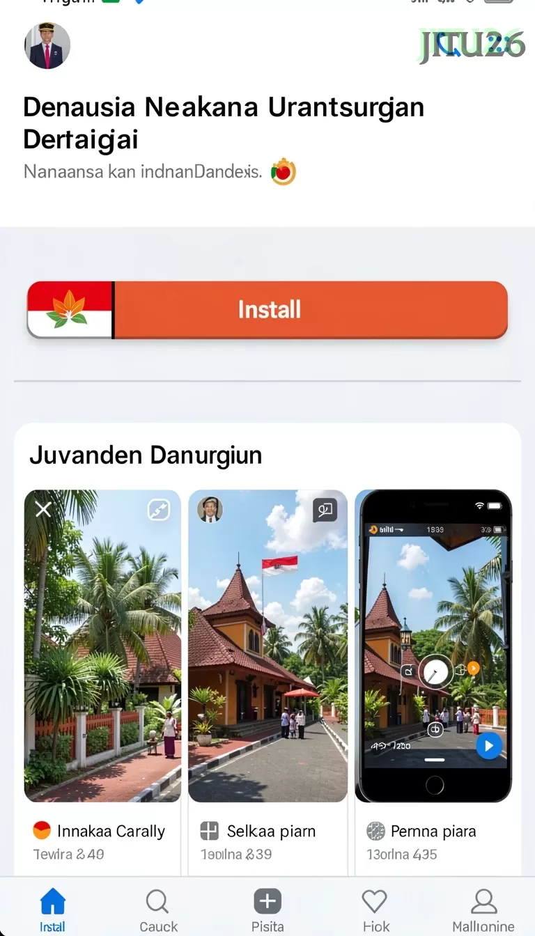 Cuplikan layar 33L — halaman utama